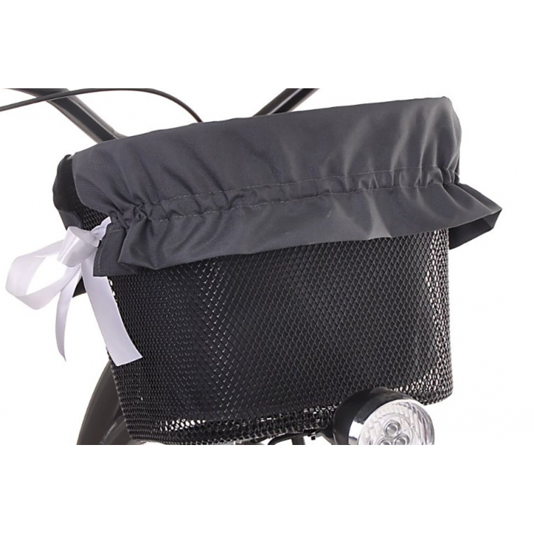 Vložka do košíka čierna s bielymi stužkami